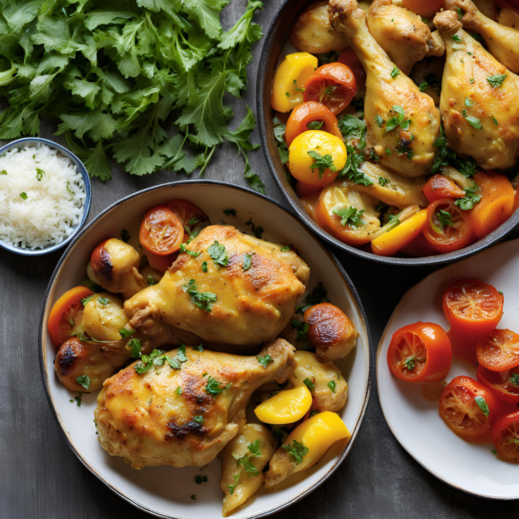 saffron chicken drumsticks and thighs